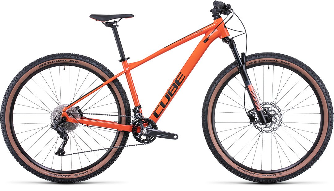 Würfel Achtung burntorange'n'black
