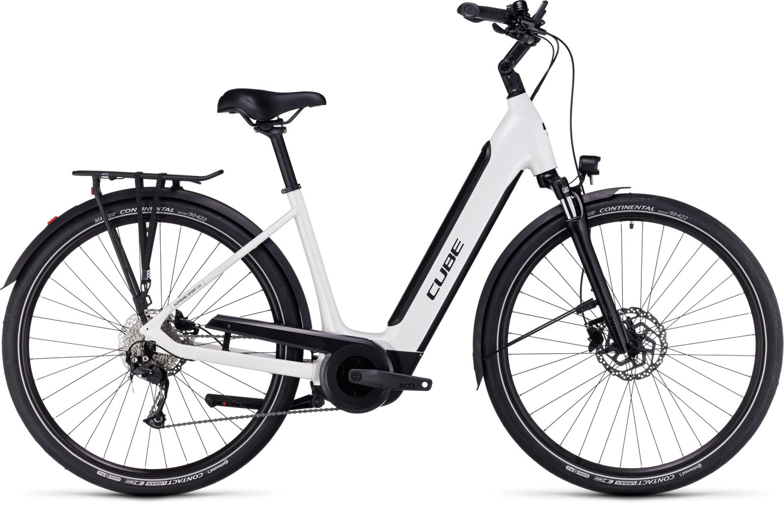 Cube Supreme Sport Hybrid One 500 White N Black