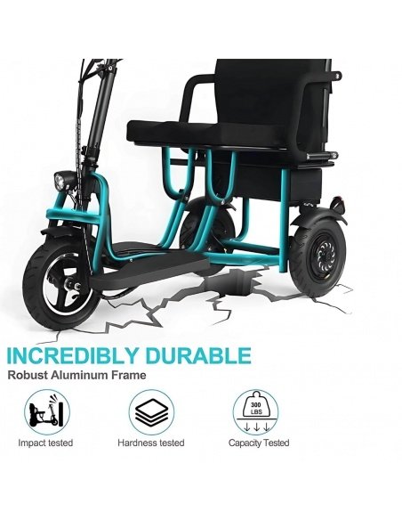 BOLA E-Scooter mit 3 Rädern für Menschen mit eingeschränkter Mobilität, stabil mit hohem Lenker – Bild 36