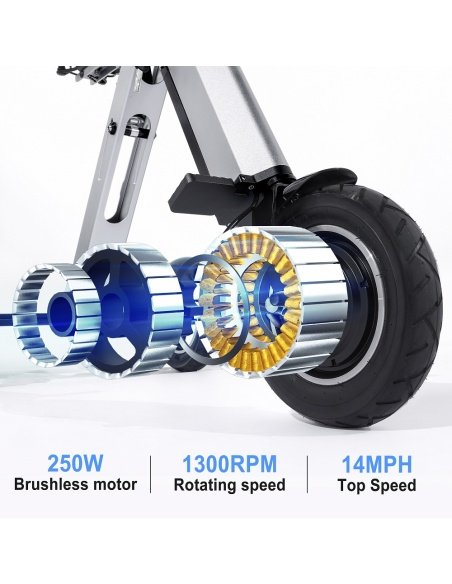 MATE 4 E-Scooter mit 3 Rädern, klappbar, 16 kg, herausnehmbarer Akku – ultraleichtes Elektro-Dreirad für Menschen mit eingeschränkter Mobilität – Bild 19