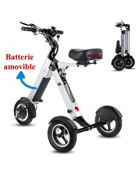MATE 4 E-Scooter mit 3 Rädern, klappbar, 16 kg, herausnehmbarer Akku – ultraleichtes Elektro-Dreirad für Menschen mit eingeschränkter Mobilität – Bild 3