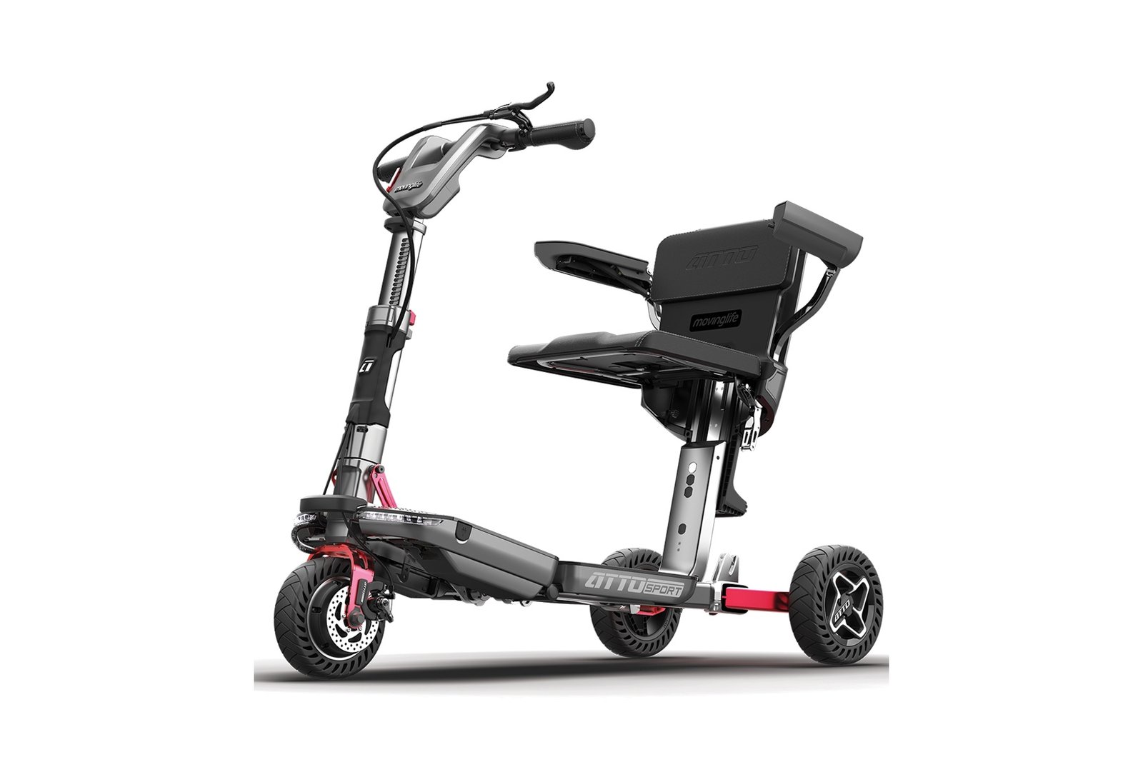Klappbares Elektromobil mit 3 Rädern ATTO Sport mit Armlehnen
