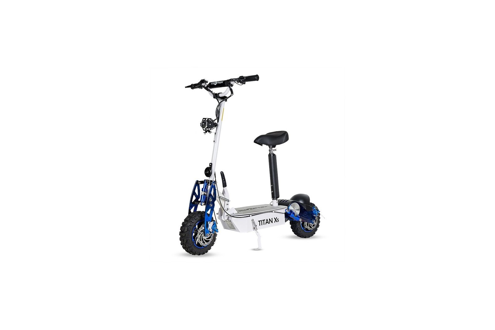E-Scooter Titan XS mit Sitz, Cross-Geländereifen und 2000 Watt