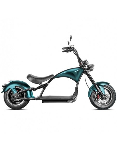Chopper Scooter City Coco Harley Diamantgrün 3000 Watt, mit Straßenzulassung – Bild 3